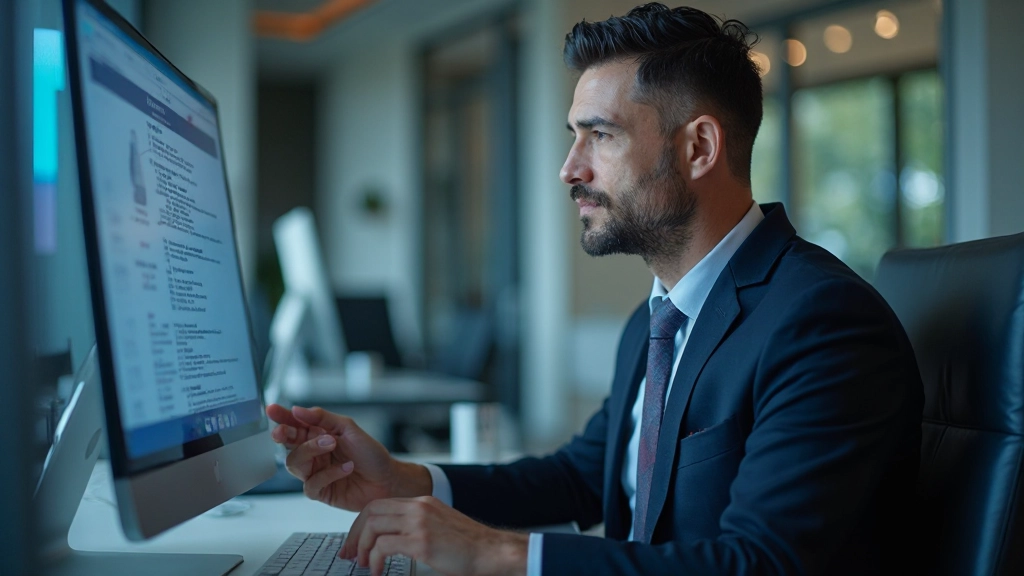 Профессиональное фото пользователя, работающего с инструментом безопасности на компьютере