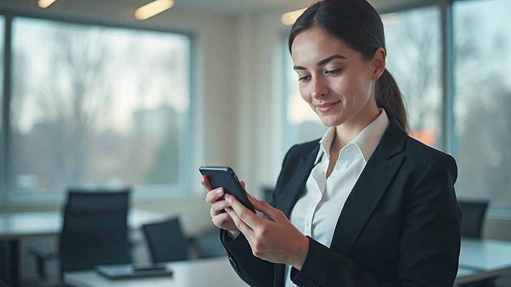 Мобильный телефон с приложением финансового управления на экране