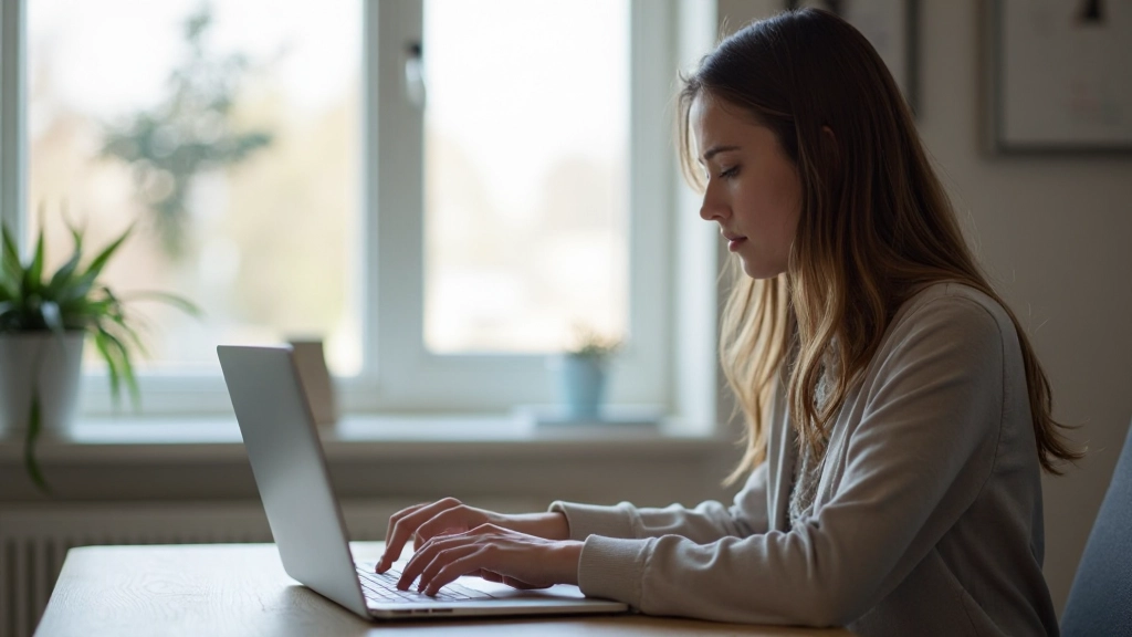 Профессиональное фото человека, работающего на ноутбуке с цифровыми инструментами